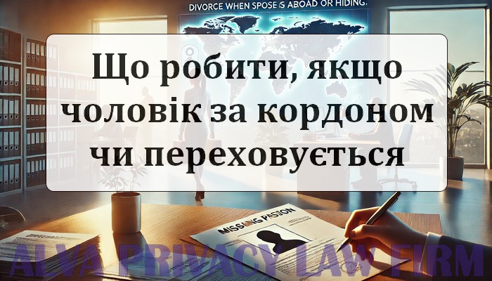Що робити, якщо чоловік за кордоном або переховується?