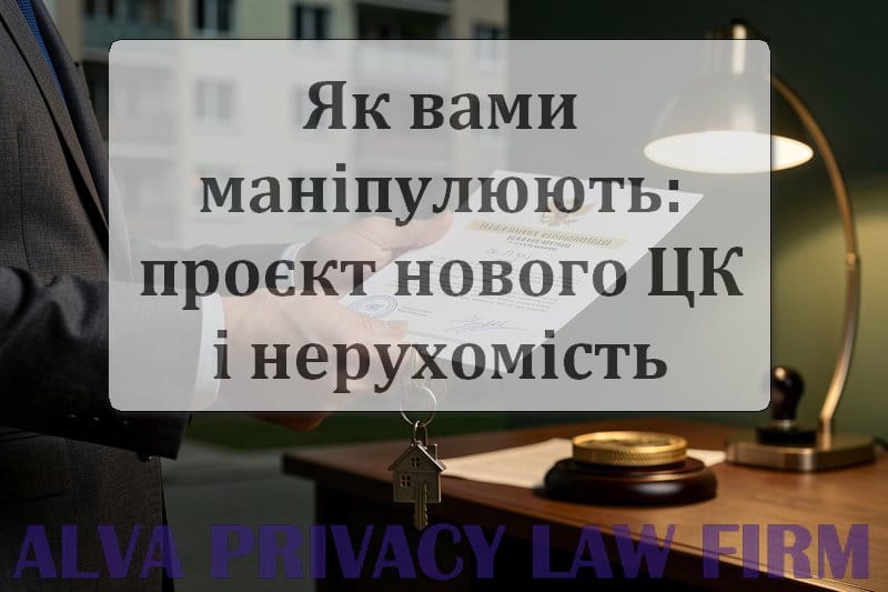 Маніпуляції з перереєстрацією нерухомості і новий ЦК